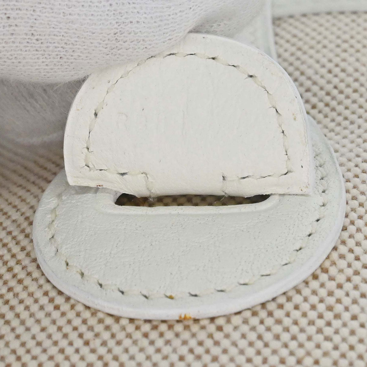Hermes White Taurillon Clemence Evelyne 1 29 PM Shoulder Bag