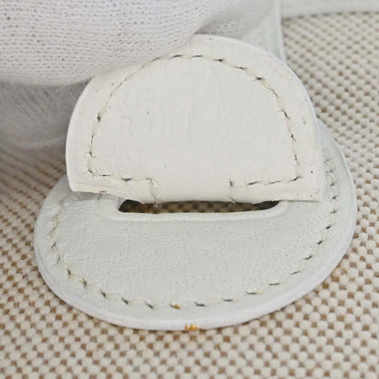Hermes White Taurillon Clemence Evelyne 1 29 PM Shoulder Bag