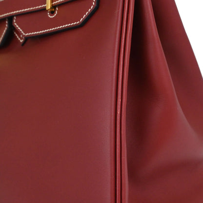 Hermes Rouge H Chamonix Birkin 35 Handbag