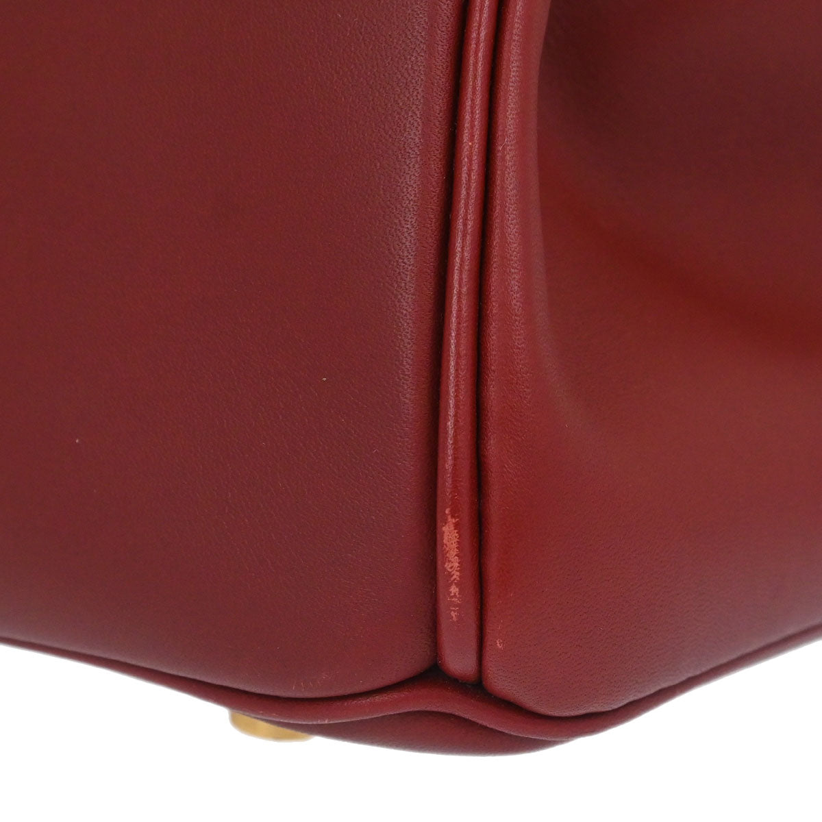 Hermes Rouge H Chamonix Birkin 35 Handbag