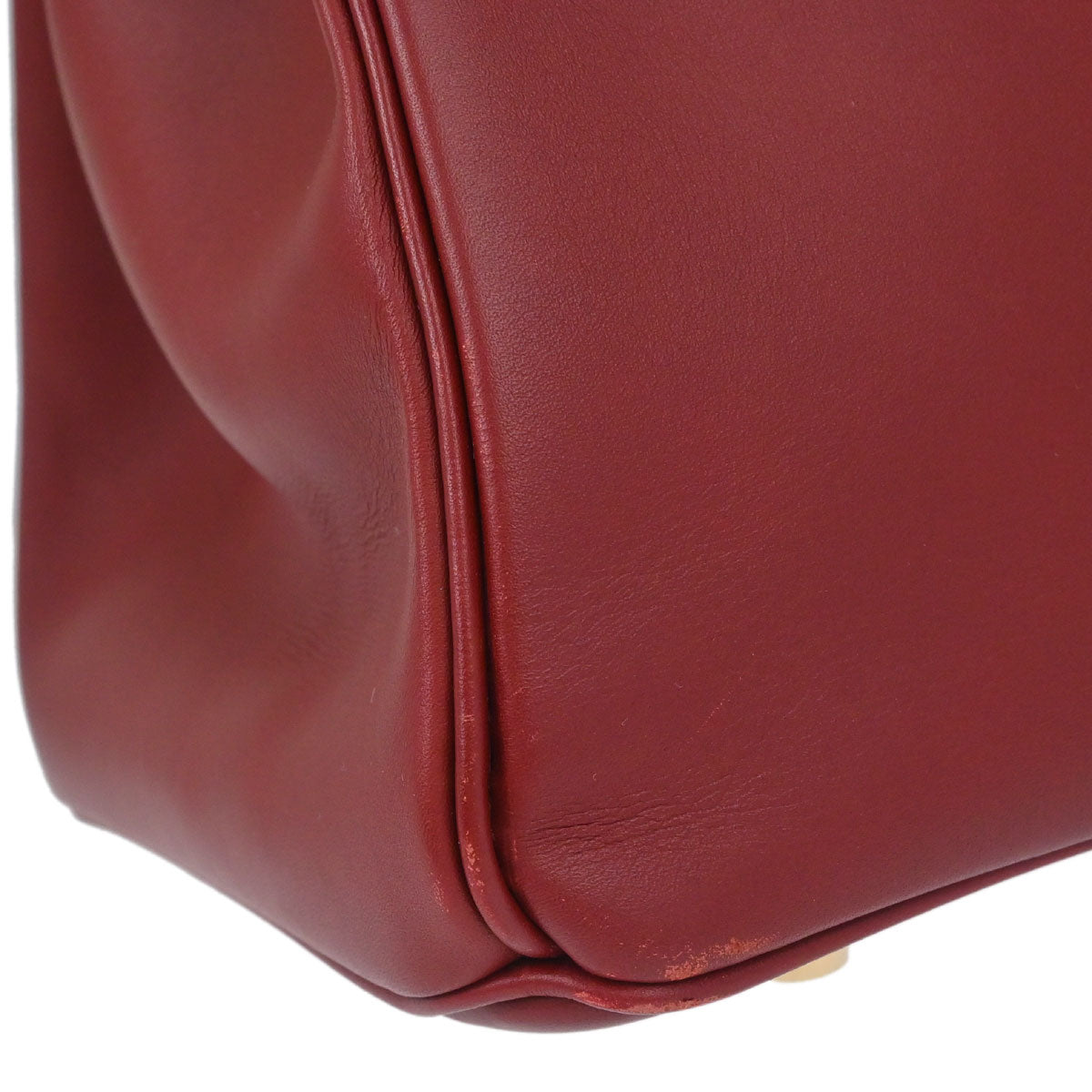 Hermes Rouge H Chamonix Birkin 35 Handbag