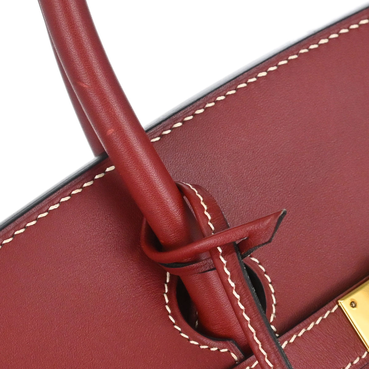 Hermes Rouge H Chamonix Birkin 35 Handbag
