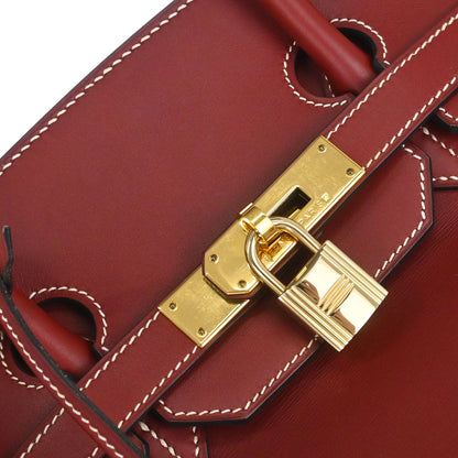 Hermes Rouge H Chamonix Birkin 35 Handbag