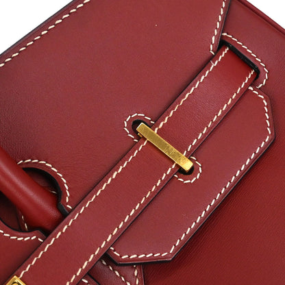 Hermes Rouge H Chamonix Birkin 35 Handbag