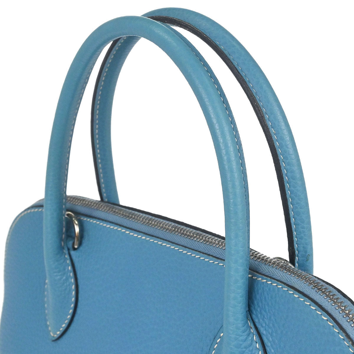 Hermes Blue Jean Taurillon Clemence Bolide 31 2way Shoulder Handbag
