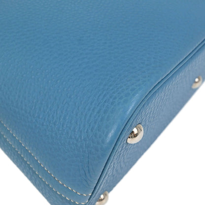 Hermes Blue Jean Taurillon Clemence Bolide 31 2way Shoulder Handbag