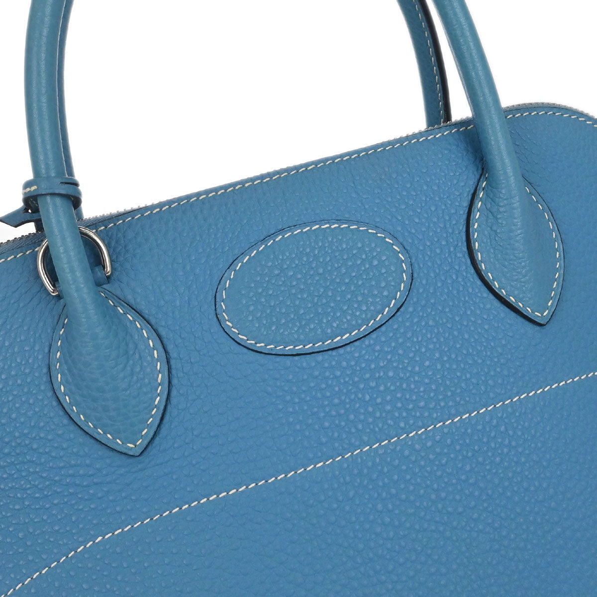 Hermes Blue Jean Taurillon Clemence Bolide 31 2way Shoulder Handbag