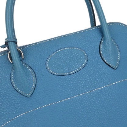 Hermes Blue Jean Taurillon Clemence Bolide 31 2way Shoulder Handbag