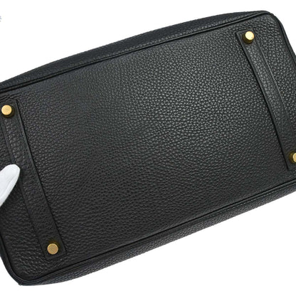 Hermes Black Togo Birkin 35 Handbag