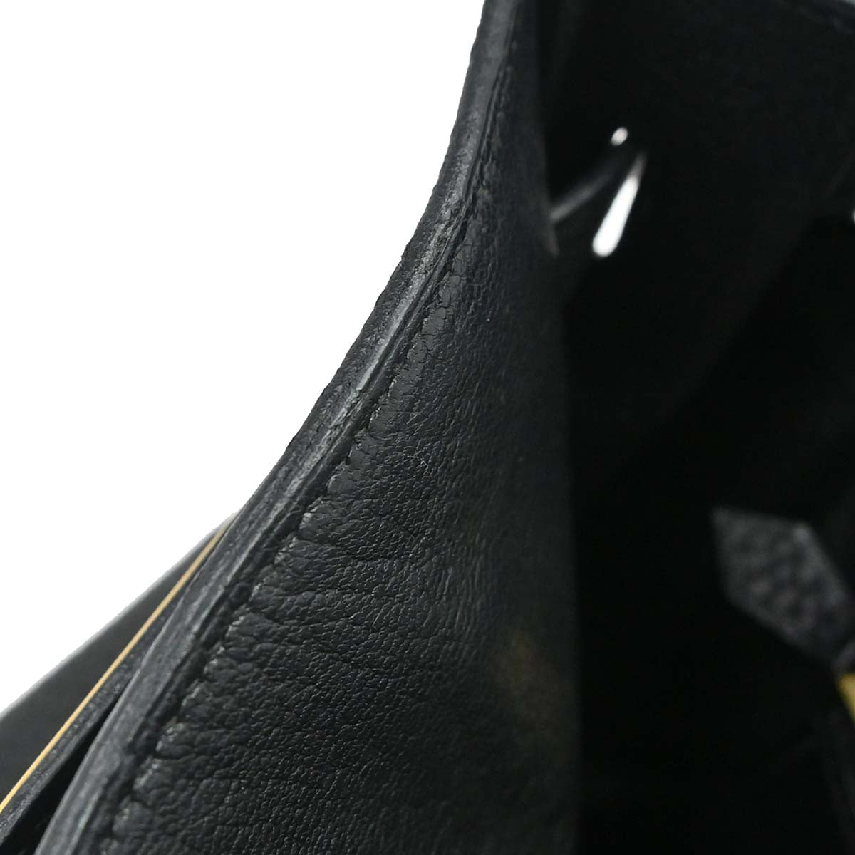 Hermes Black Togo Birkin 35 Handbag
