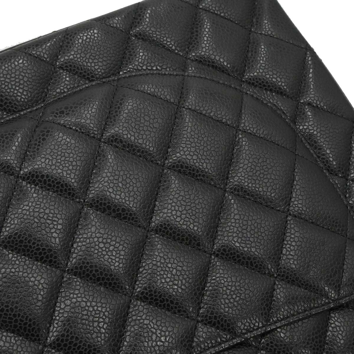 Chanel Black Caviar Skin Maxi Classic Double Flap Shoulder Bag