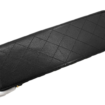 Chanel Black Caviar Skin Maxi Classic Double Flap Shoulder Bag