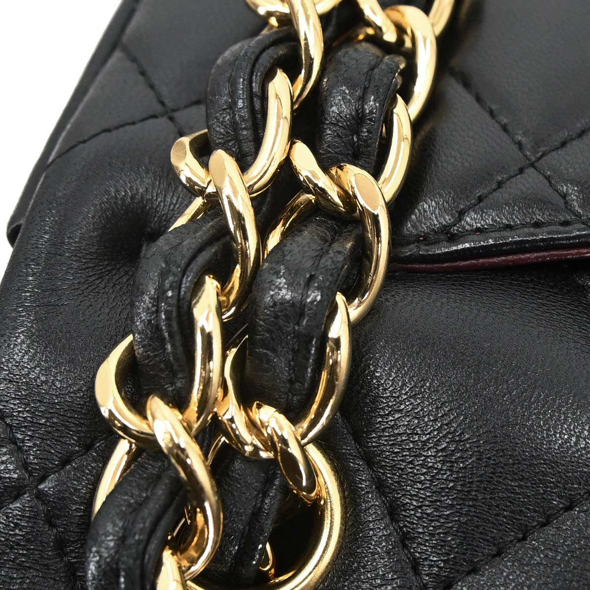 Chanel Black Lambskin Jumbo Classic Double Flap Shoulder Bag