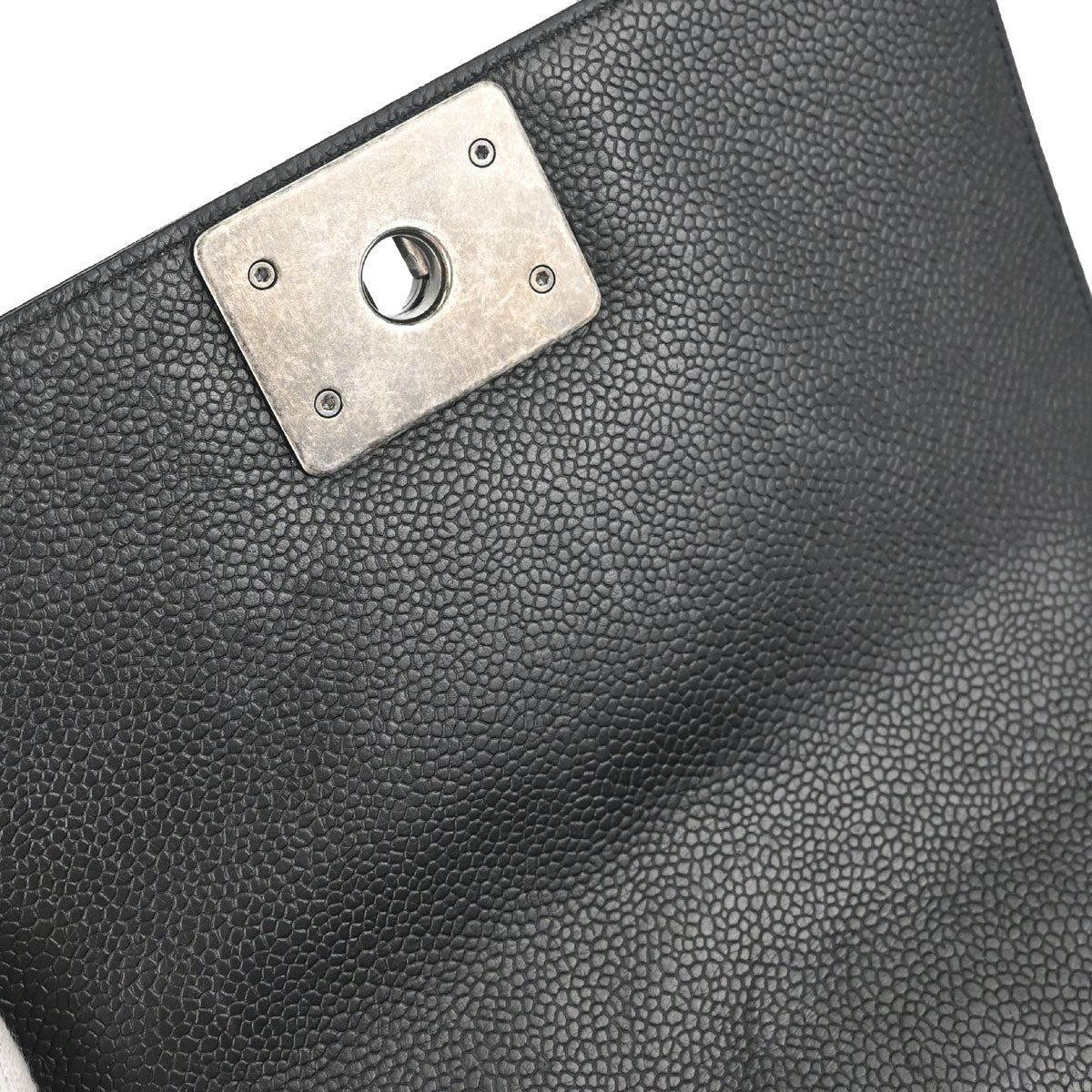 Boy Chanel Black Caviar Skin Chevron Small Chain Shoulder Bag