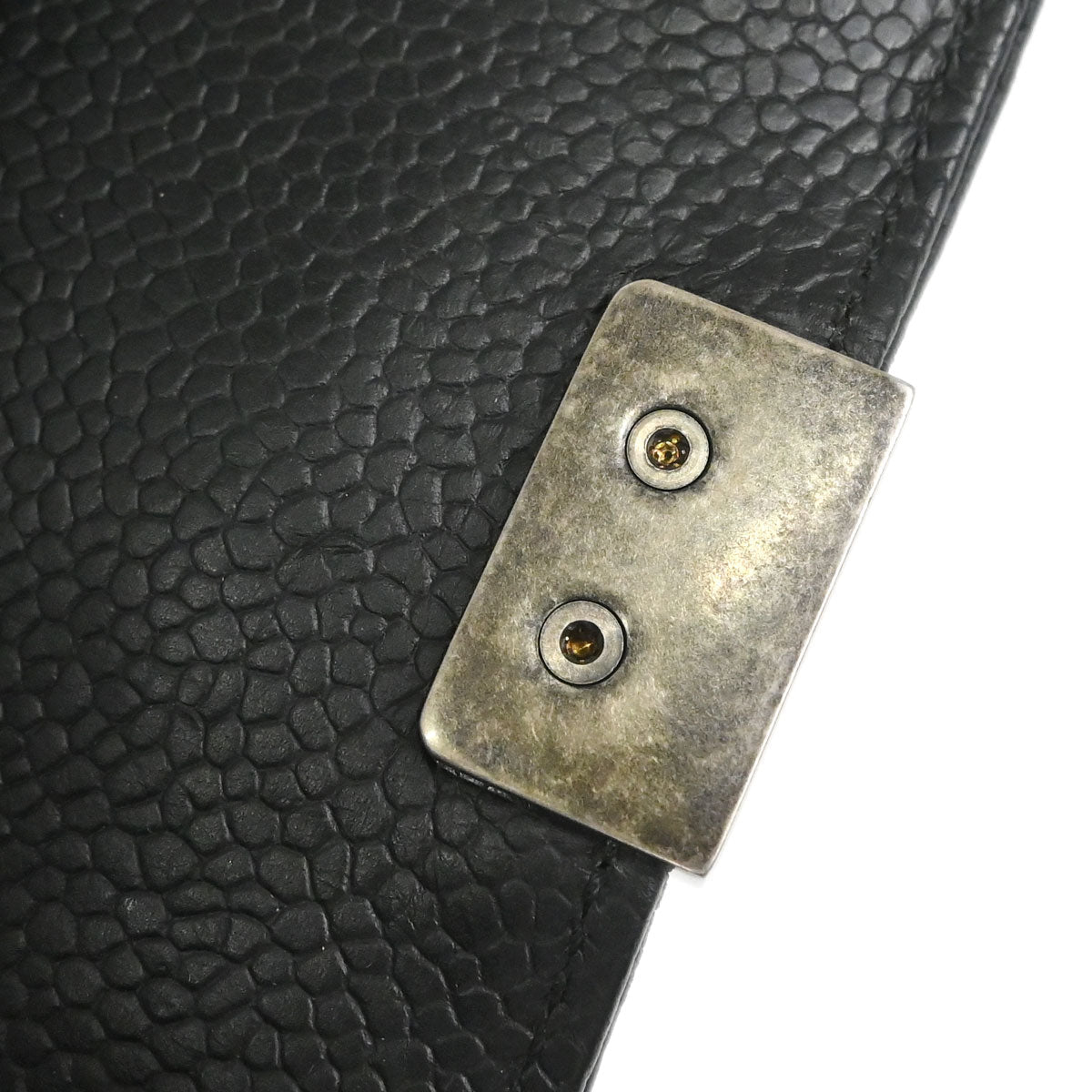Boy Chanel Black Caviar Skin Chevron Small Chain Shoulder Bag