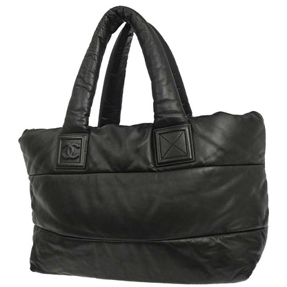 Chanel Black Lambskin Coco Cocoon Tote Handbag