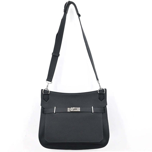 Hermes Blue Indigo Taurillon Clemence Jypsiere 37 Shoulder Bag