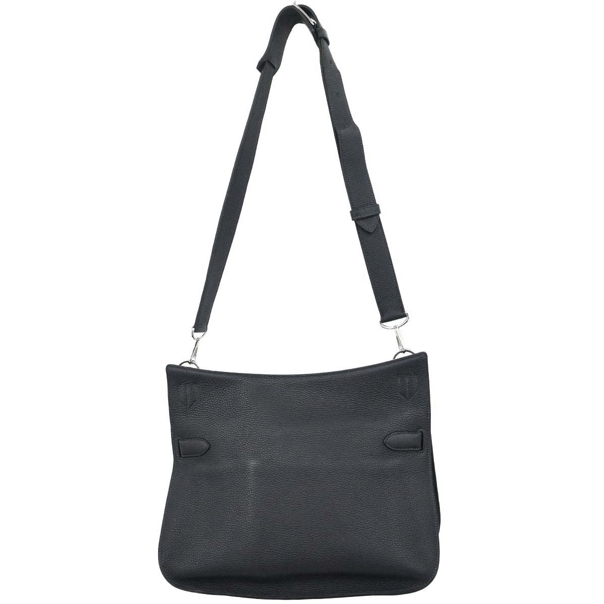 Hermes Blue Indigo Taurillon Clemence Jypsiere 37 Shoulder Bag