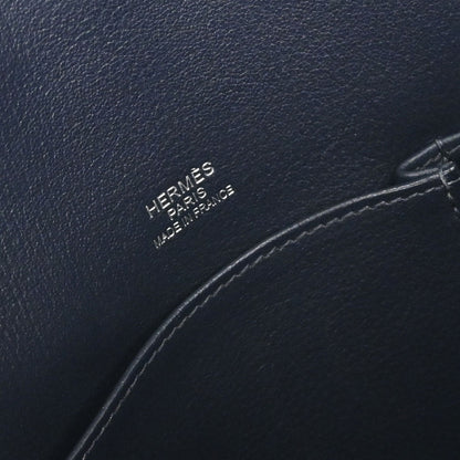 Hermes Blue Indigo Taurillon Clemence Jypsiere 37 Shoulder Bag