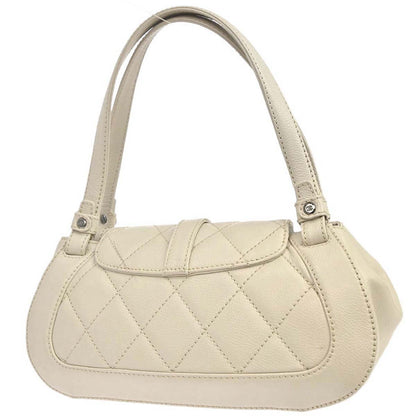 Chanel Ivory Caviar Skin Mademoiselle Lock Handbag
