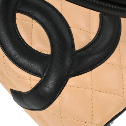 Chanel 2004-2005 Beige Calfskin Cambon Ligne Tote Handbag