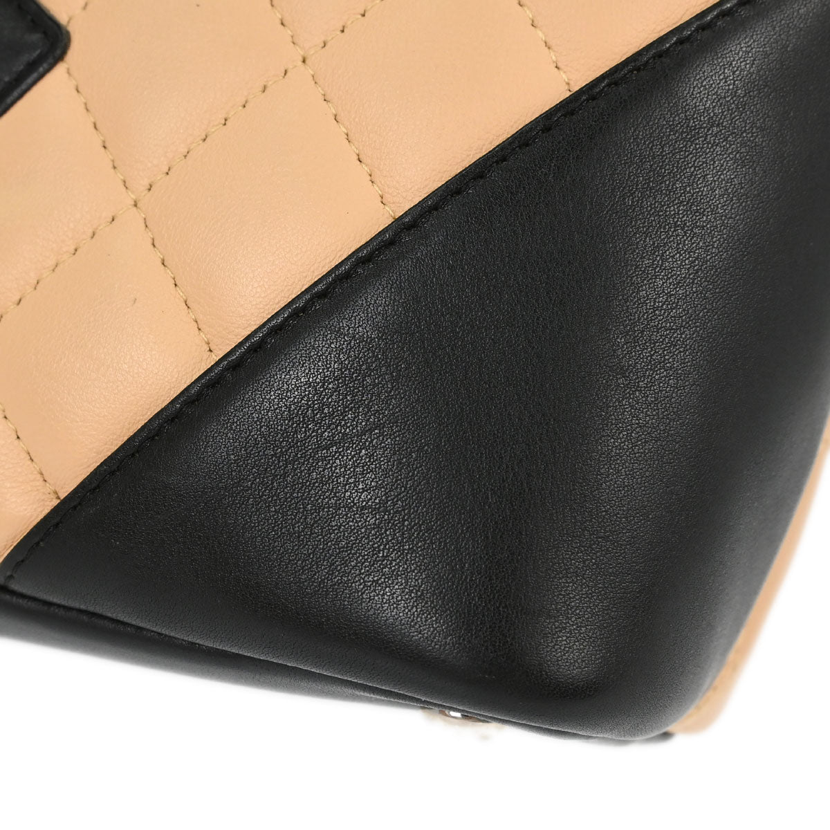 Chanel 2004-2005 Beige Calfskin Cambon Ligne Tote Handbag
