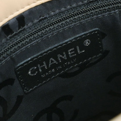 Chanel 2004-2005 Beige Calfskin Cambon Ligne Tote Handbag