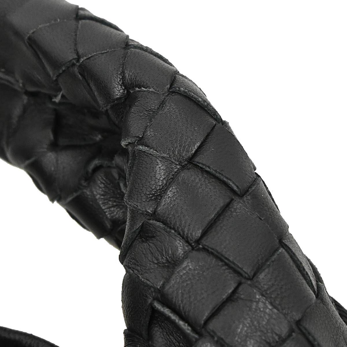 Bottega Veneta Black Lambskin Intrecciato Hobo Handbag