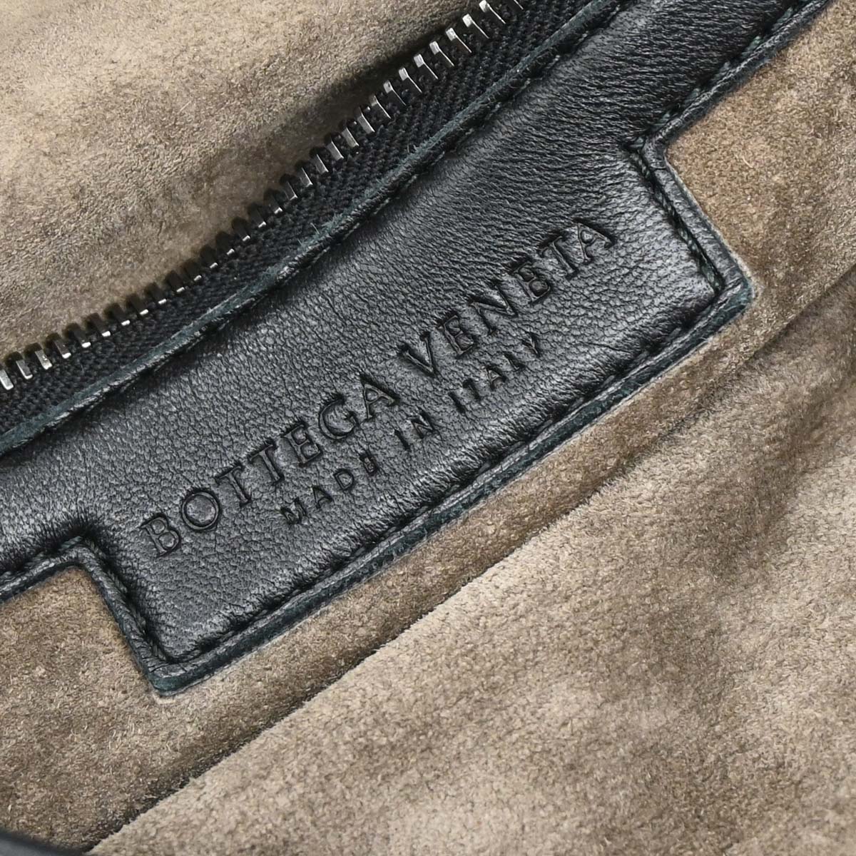 Bottega Veneta Black Lambskin Intrecciato Hobo Handbag