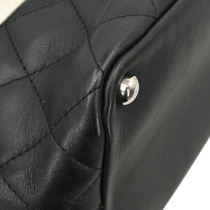 Chanel 2003-2004 Black Calfskin Cambon Ligne Tote Handbag