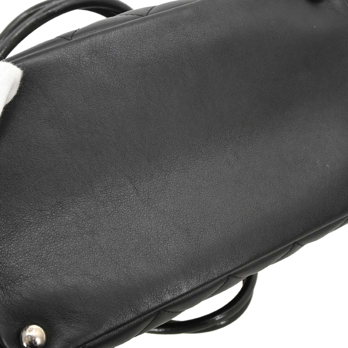 Chanel 2003-2004 Black Calfskin Cambon Ligne Tote Handbag