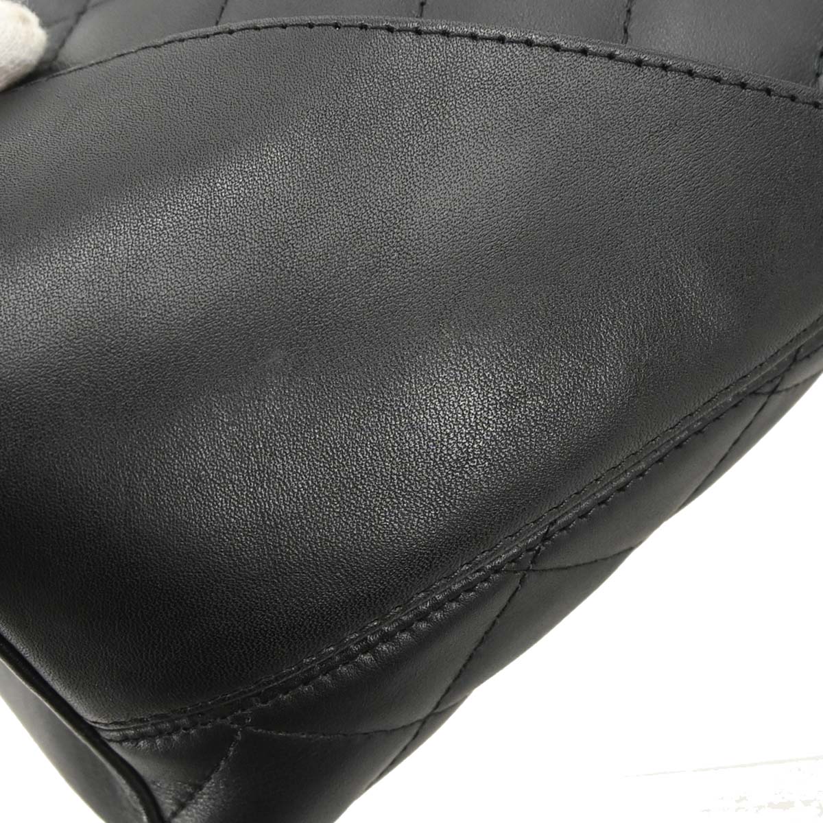 Chanel 2003-2004 Black Calfskin Cambon Ligne Tote Handbag
