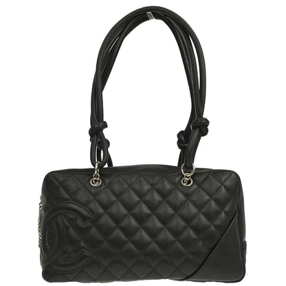 Chanel Black Calfskin Cambon Ligne Bowling Bag 27