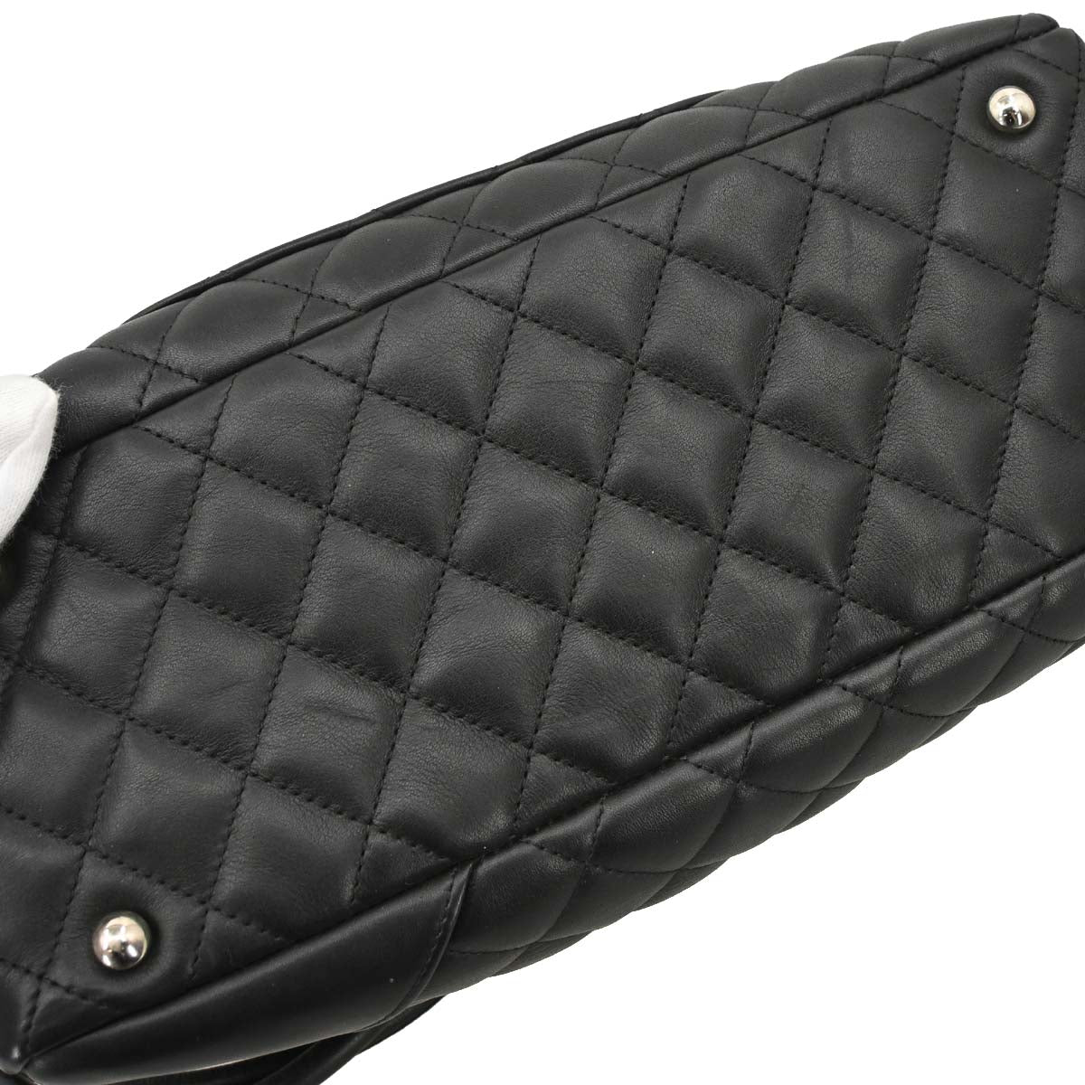 Chanel Black Calfskin Cambon Ligne Bowling Bag 27