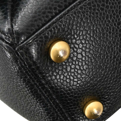 Chanel 2005-2006 Black Caviar Skin Wild Stitch Handbag