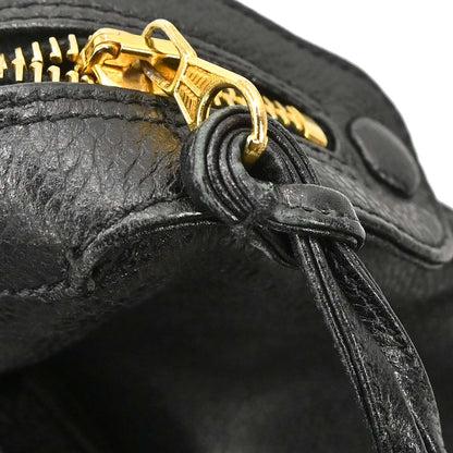 Chanel 1994-1996 Black Caviar Skin Handbag