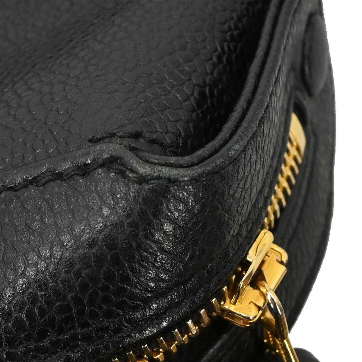 Chanel 1994-1996 Black Caviar Skin Handbag