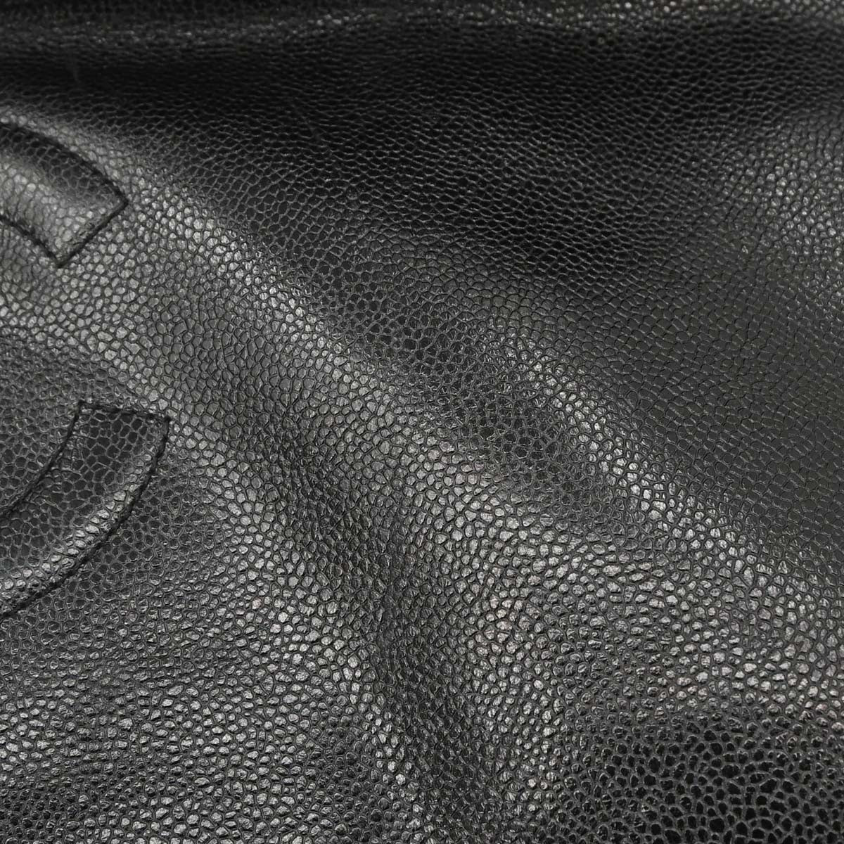 Chanel 1994-1996 Black Caviar Skin Handbag