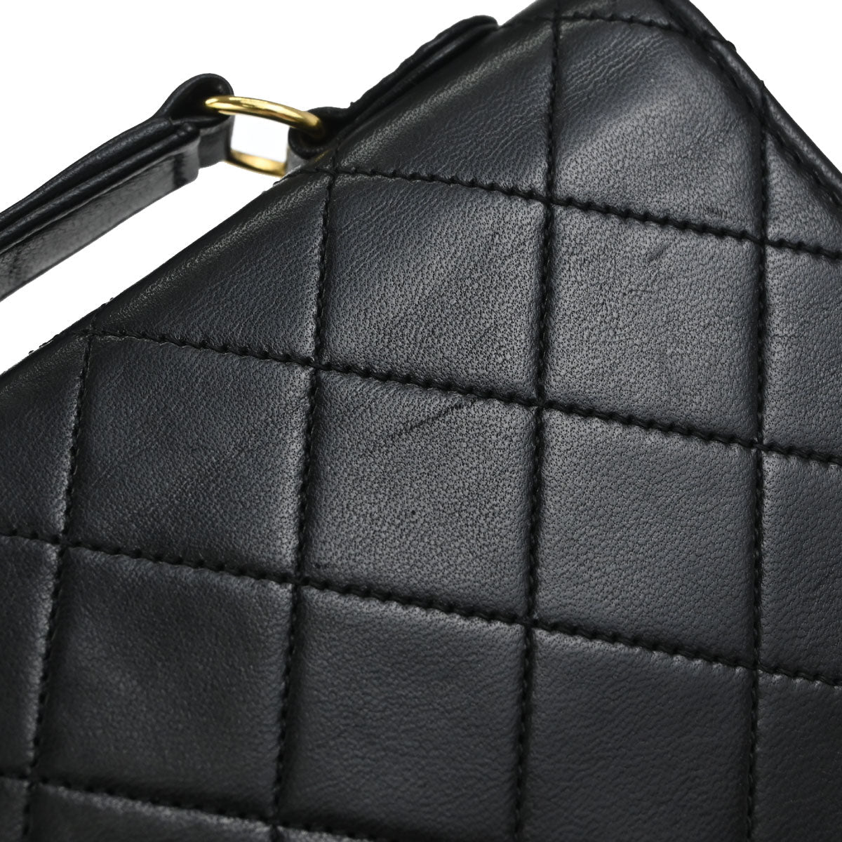 Chanel Black Lambskin Double Turnlock 2way Shoulder Handbag
