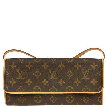 Louis Vuitton 2000 Monogram Pochette Twin GM Shoulder Bag M51852