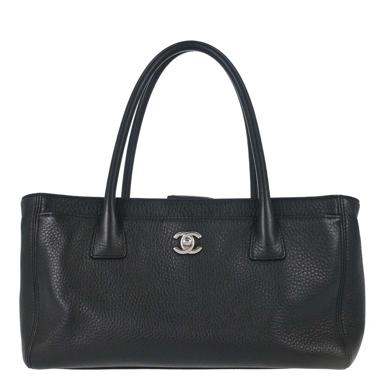 Chanel 2014 Black Deerskin Executive Cerf Tote Bag