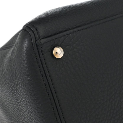 Chanel 2014 Black Deerskin Executive Cerf Tote Bag