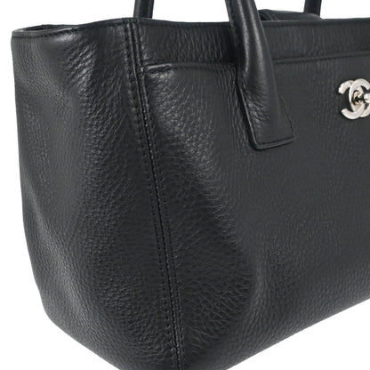 Chanel 2014 Black Deerskin Executive Cerf Tote Bag