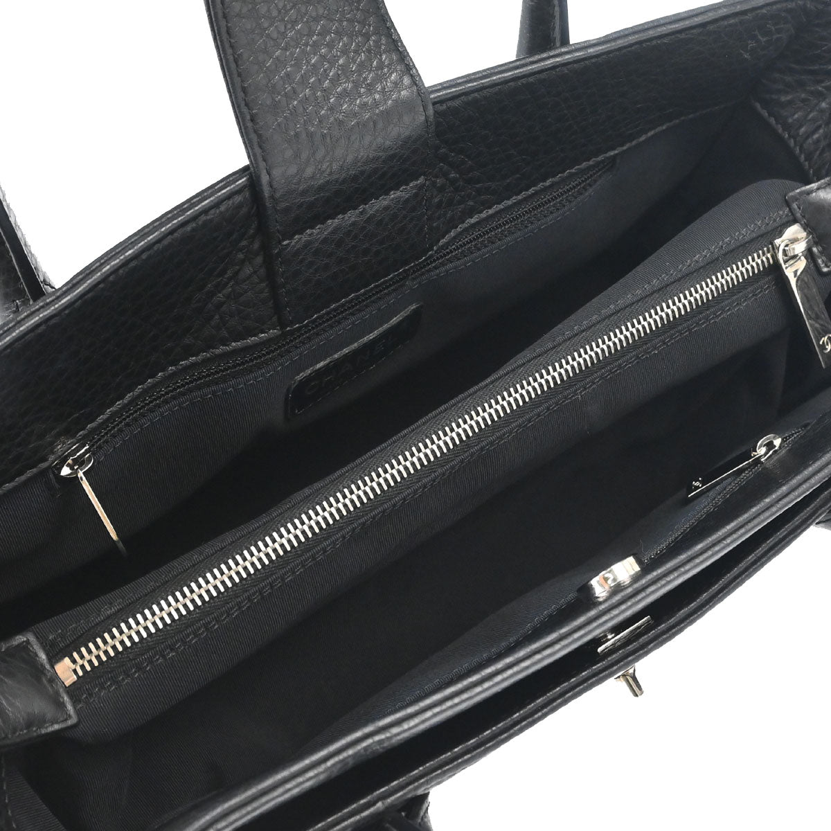 Chanel 2014 Black Deerskin Executive Cerf Tote Bag