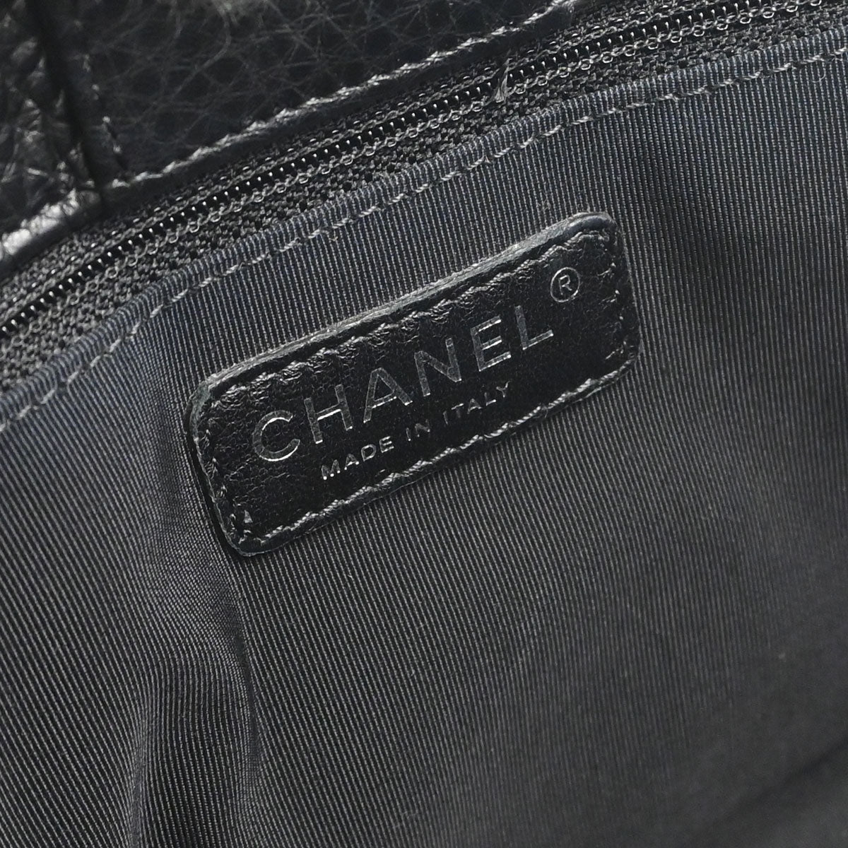 Chanel 2014 Black Deerskin Executive Cerf Tote Bag