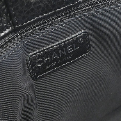 Chanel 2014 Black Deerskin Executive Cerf Tote Bag