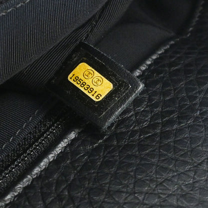 Chanel 2014 Black Deerskin Executive Cerf Tote Bag