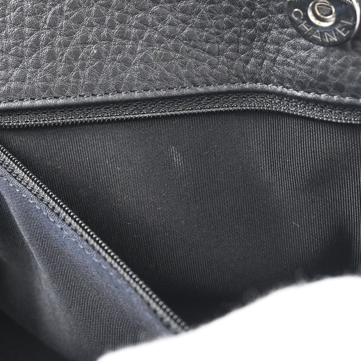 Chanel 2014 Black Deerskin Executive Cerf Tote Bag