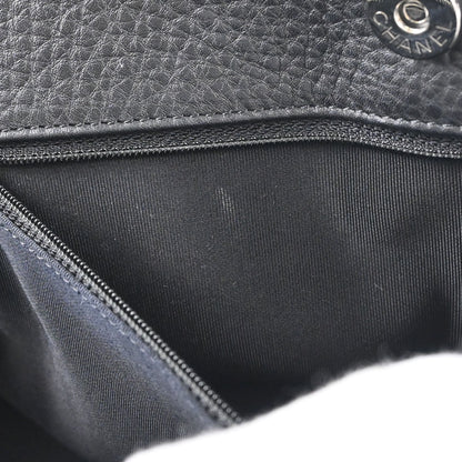 Chanel 2014 Black Deerskin Executive Cerf Tote Bag