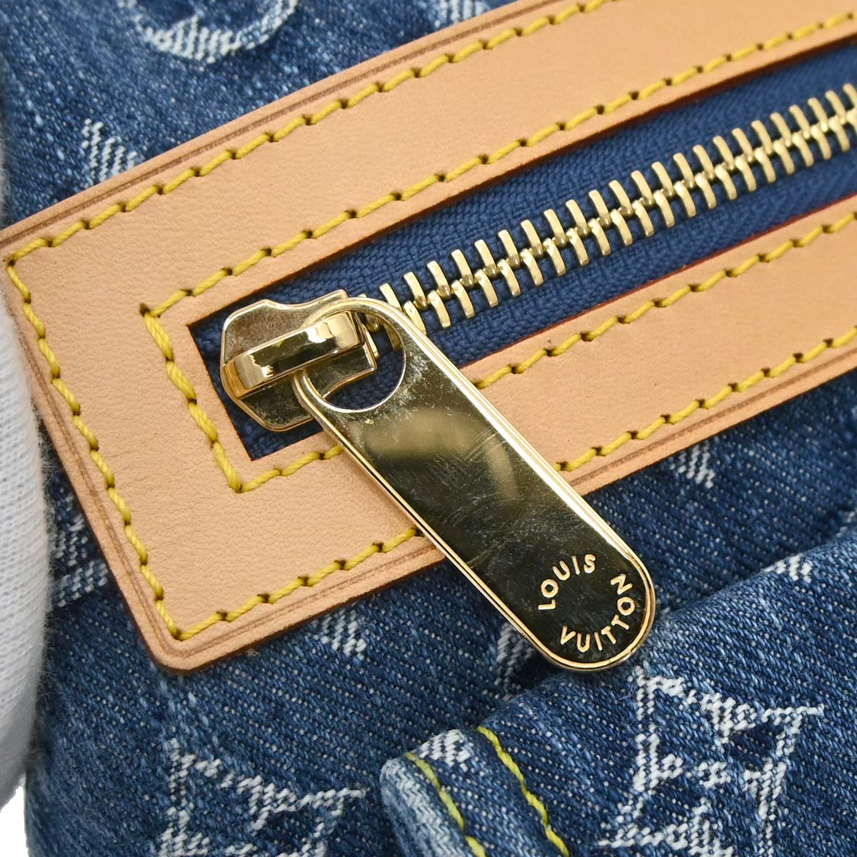 Louis Vuitton Blue Monogram Denim Baggy PM Shoulder Bag M95049